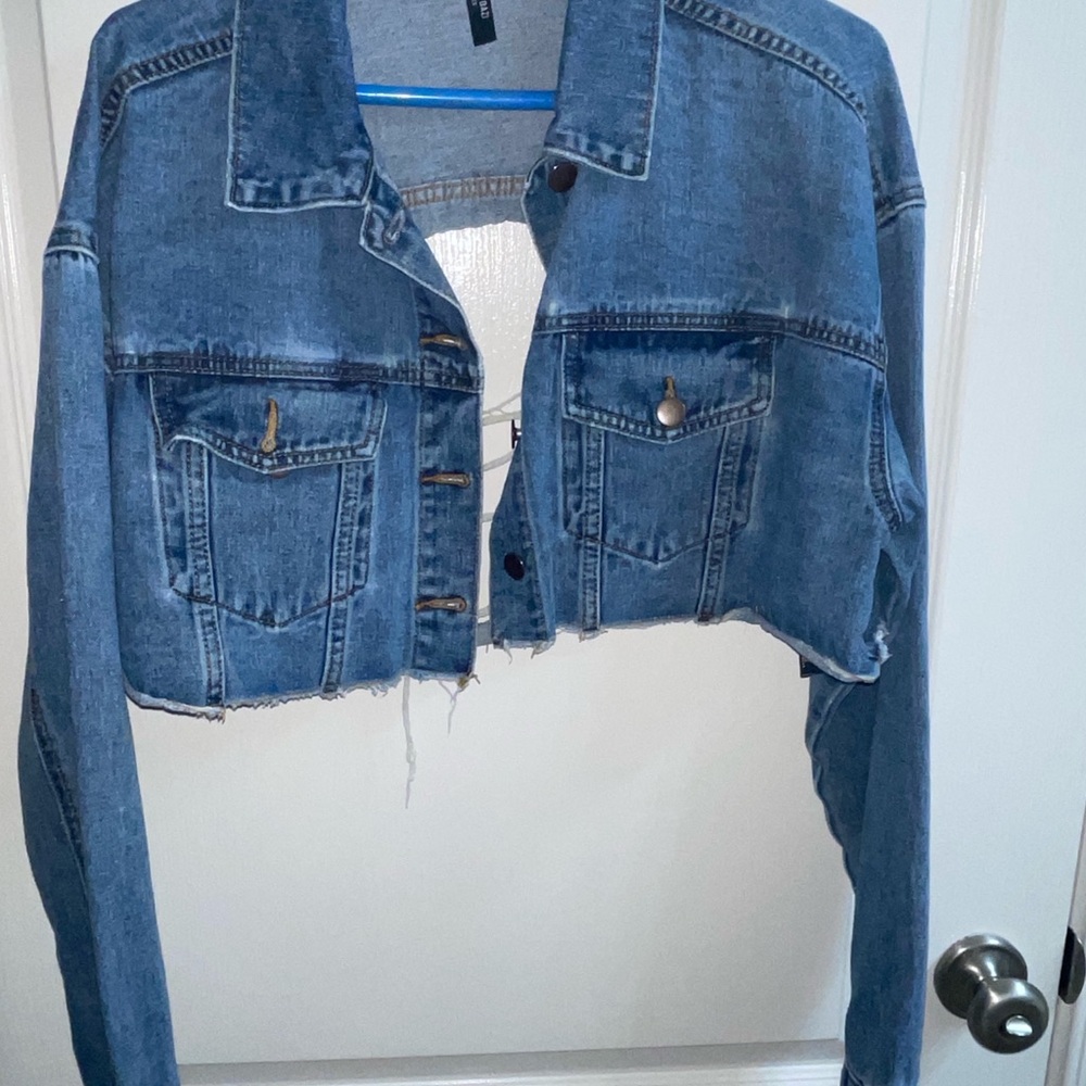 Denim Cropped Jacket
